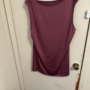 Elegant Mauve Sleeveless Top with pants